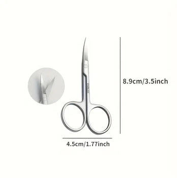 Ногтевые ножницы Stainless Steel из нержавеющей стали Маникюрные и педикюрные с закругленными кончиками