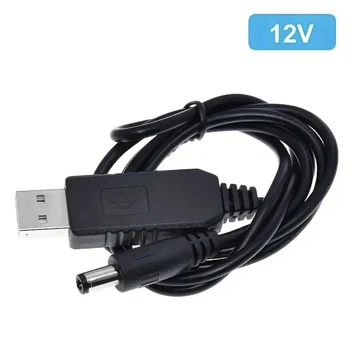 Кабель питания USB 5V 12V с преобразователем DC 5.5×2.1 мм