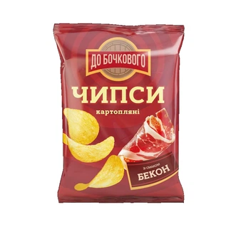 Чипси картопляні До Бочкового зі смаком Бекон 100 г