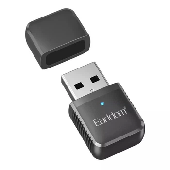 Аудіо ресивер Bluetooth для музики Earldom ET-BR27 Audio Receiver Black