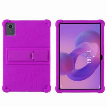 Защитный чехол Deexe Silicone Kickstand для Lenovo Tab K11 Gen 2 / Idea Tab (TB336) - Purple
