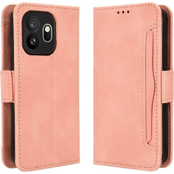Чохол-книжка з кишеньками Deexe Wallet Stand для OnePlus 15T - Pink