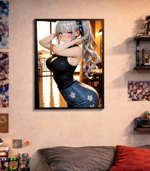 Постер у рамці Aesthetic Waifu Wall Art А4