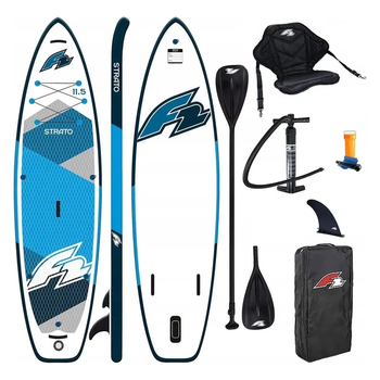 SUP доска F2 Strato SMU 11,5 надувная 350×84 см до 145 кг Drop-Stitch