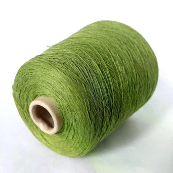 Італійська бобінна пряжа льон New Mill Superlino. Салат