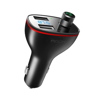 FM - трансмітер ROCK B300 Bluetooth Black