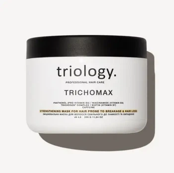 Маска проти випадіння волосся зміцнювальна Triology Trichomax з біотином, 330 г