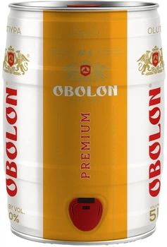 Пиво Оболонь Premium світле фільтроване 5% 5 л (4820000192293)