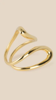 Кольцо женское Sculptural metal LAWA WTJ02641 Золотой shop (2000999551031)