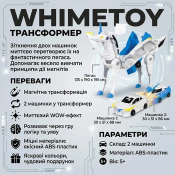 Трансформер «Пегас» WhimeToy, синий