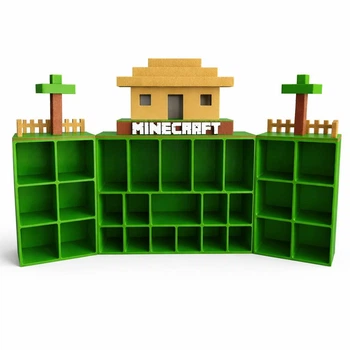 Підставка для зберігання всієї колекції фігурок Kinder Joy Minecraft Кіндер Джой, Display Stand для 28 фігурок Майнкрафт