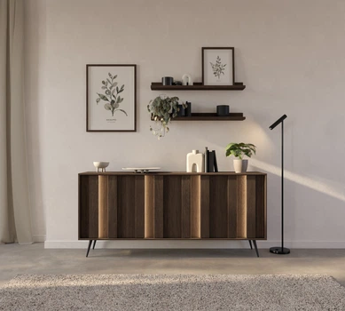 Комод с подсветкой Perfect Home Амаро / Amaro 4D/183 4-дверный уб дунин