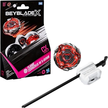 Бейблейд c пусковым устройством Hasbro Beyblade X Flame Cerberus W 5-80WB CX (G2747)