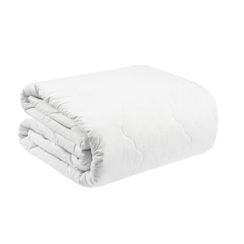 Ковдра стьобана Home Line Перкаль 200х210 см Білий (686427)