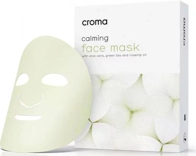 Маска для обличчя на нетканій основі із екстрактом зеленого чаю Croma Face Mask with Green Tea, 1 шт