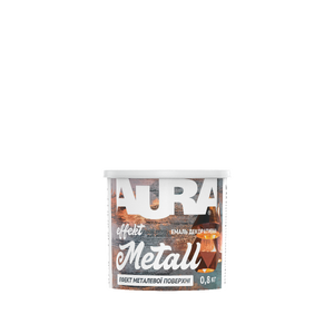Емаль AURA Effekt Metall (СРІБЛО) 0,8 кг (Україна)