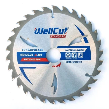 Пильный диск 150х22,23 30Т по дереву Standard WellCut (017986)