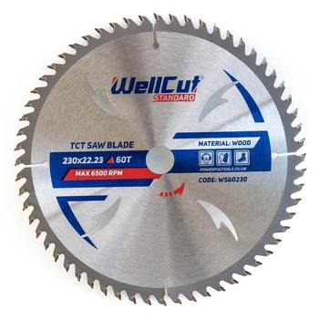 Пильный диск 230х22,23 60Т по дереву Standard WellCut 50 шт (018052)