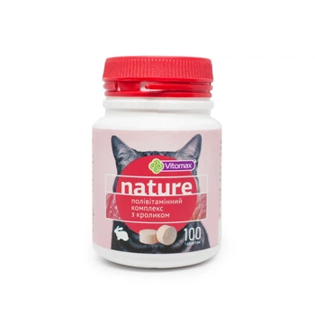 Vitomax Nature вітаміни для котів 100 шт - кролик