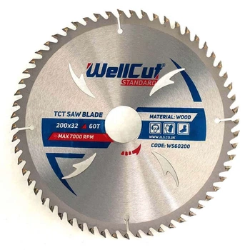 Пильный диск 200х32 60Т по дереву Standard WellCut (018040)