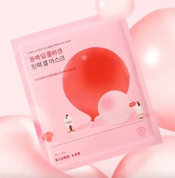 Гелевая маска с коллагеном ROUND LAB Camellia Deep Collagen Firming Gel Mask, 34 ml