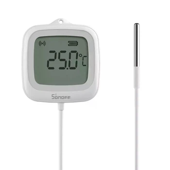 Датчик температуры и влажности SONOFF Zigbee LCD Smart Thermometer SNZB-02LD White