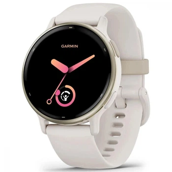 Смарт-годинник Garmin vivoactive 5 Cream Gold Aluminum Bezel with Ivory Case and Silicone Band (010-02862-11) Refurbished