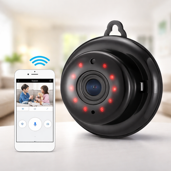 Мини-камера с ночным видением DG-MYQ, 720P / Переносная WiFi камера с микрофоном / Охранная камера для дома