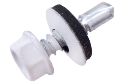 Саморіз покрівельний Apro 4.8 x 19 мм RAL 9003 (50 шт.) (9R648199003)