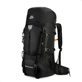 Туристичний рюкзак Slow Journey 68 л, чорний, з кріпленням MOLLE Чорний SJ-0036-2B