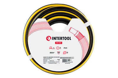 Шланг поливочный Intertool 3/4" x 20м зебра (GE-4123)