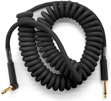 Гитарный кабель MXR Coil Cable 4.5 м (прямой/угловой, черный, для электрогитары/бас)