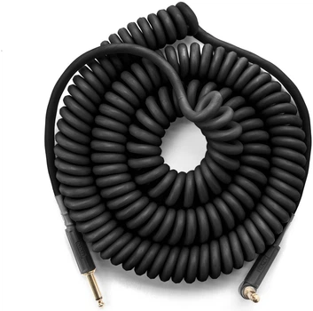 Гитарный кабель MXR Coil Cable 9 м (прямой/угловой, черный, для электрогитары/бас)