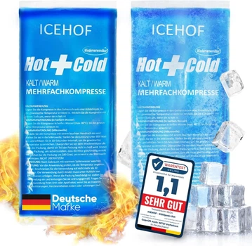 Охлаждающие подушечки-компрессы ICEHOF, размер L, 2 шт (B0D4Z824GQ)