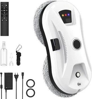 Робот-мийник вікон Automatic Smart Cleaning Robot для миття вікон Білий Б/В
