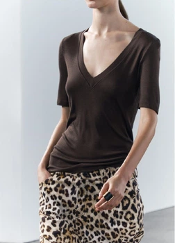 Футболка Zara 12792 Коричневий S (0417)
