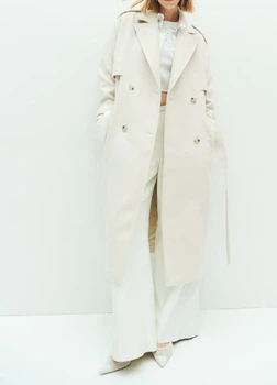 Тренч H&M 12397 Молочний L (1251)