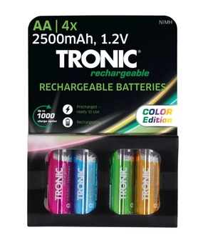 Аккумуляторные батареи Tronic Ni-MH HR6 AA 2500 mAh 4 шт