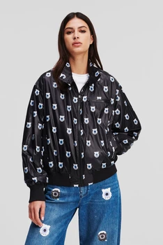 Жіноча чорна вітровка з візерунком Karl Lagerfeld x Darcel Disappoints Karl Lagerfeld S 241W1460