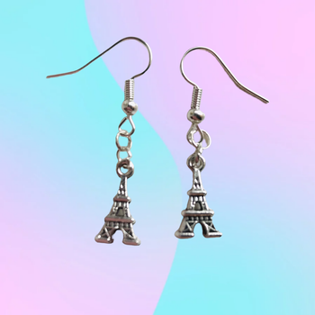 Серьги из металла Башня