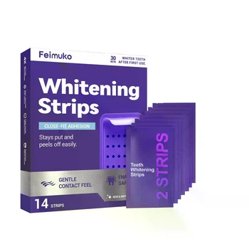 Смужки для вибілювання зубів Feimuko Whitening Strips Набір 14 шт.