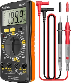 Мультиметр цифровой ANENG SZ08 AC/DC LCD Display Orange (44382)