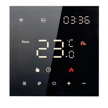 Програмований Wi‑Fi терморегулятор In‑Therm PWT‑082 чорний для теплої підлоги