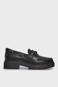Жіночі чорні шкіряні топсайдери CAMERON LOAFER Michael Kors 39 40T4CAFP1L