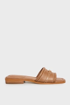 Жіночі руді шкіряні слайдери MANDY Michael Kors 36,5 40R5MAFS2L