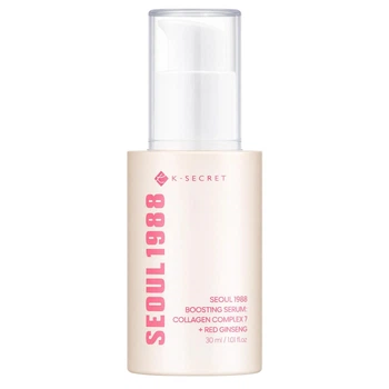 Сироватка для пружності з колагеном, женьшенем і керамідами KSECRET SEOUL 1988 Boosting Serum: Collagen Complex 7 + Red Ginseng 30ml