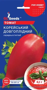 Томат "Корейський довгоплідний" ТМ "GL Seeds" 0,1 г.