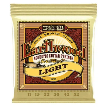 Струны для акустической гитары Ernie Ball 2004 Earthwood 80/20 Bronze 11-52 Light