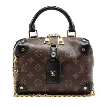 Сумка женская Louis Vuitton Petite Malle Souple Monogram коричневая (011)