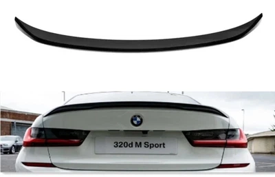 Спойлер багажника на BMW 3 M Perfomance стиль на G20 2018-2026 черный глянец
